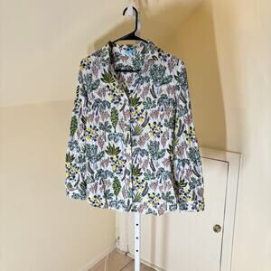 J. McLaughlin EUC Women's Westbury Garden Lois Blouse Button Down Long Sleeve XS